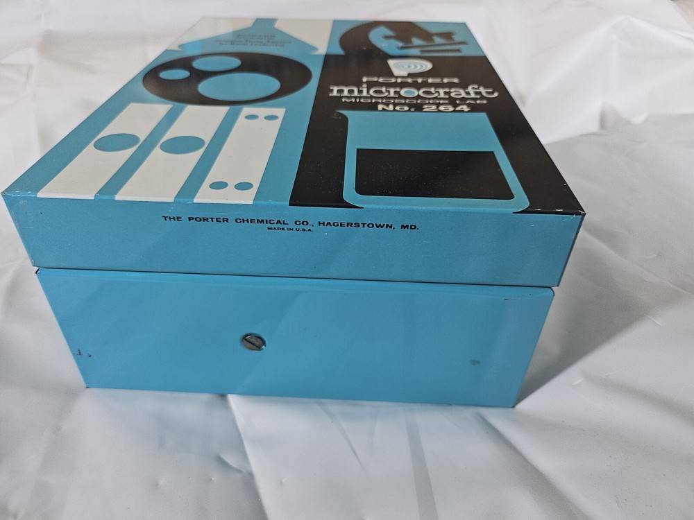 Porter Science Microcraft Student Research Microscope Lab No. 264 w/ Extras 🔥