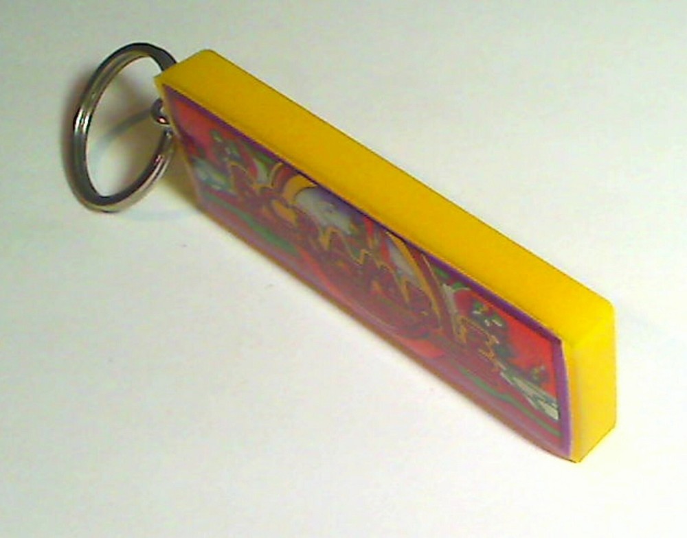 Scramble Arcade Marquee Coin Door accessory Keychain