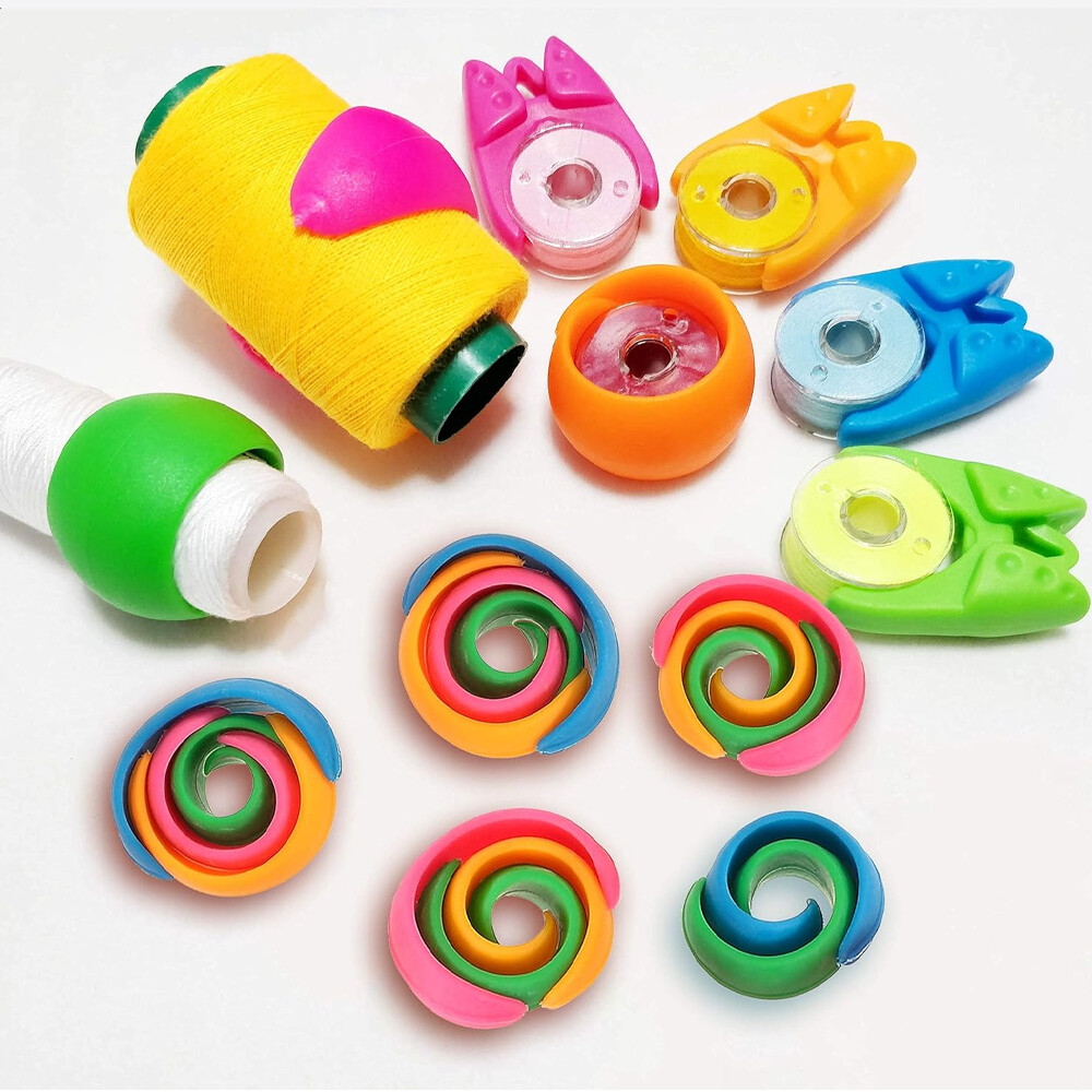 48x Thread Spool Huggers Holders Clips Sewing Embroidery Quilting Bobbin Clamp