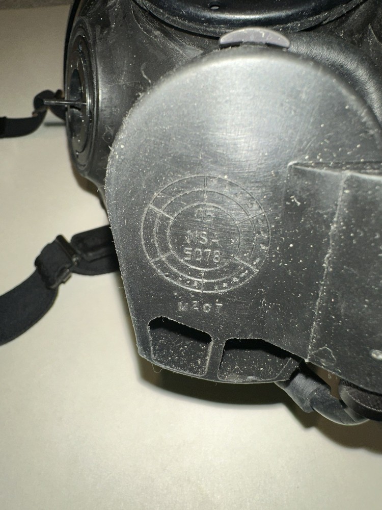 MSA Millennium Riot Control Gas Mask AND Filter, Size MEDIUM Clear 10051287