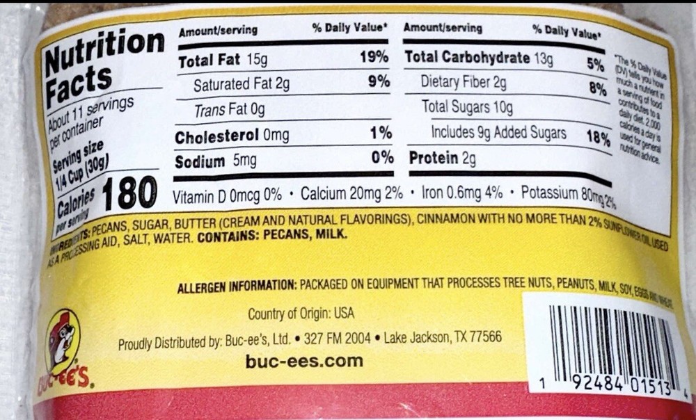 Buc-ee's Cinnamon Pecans