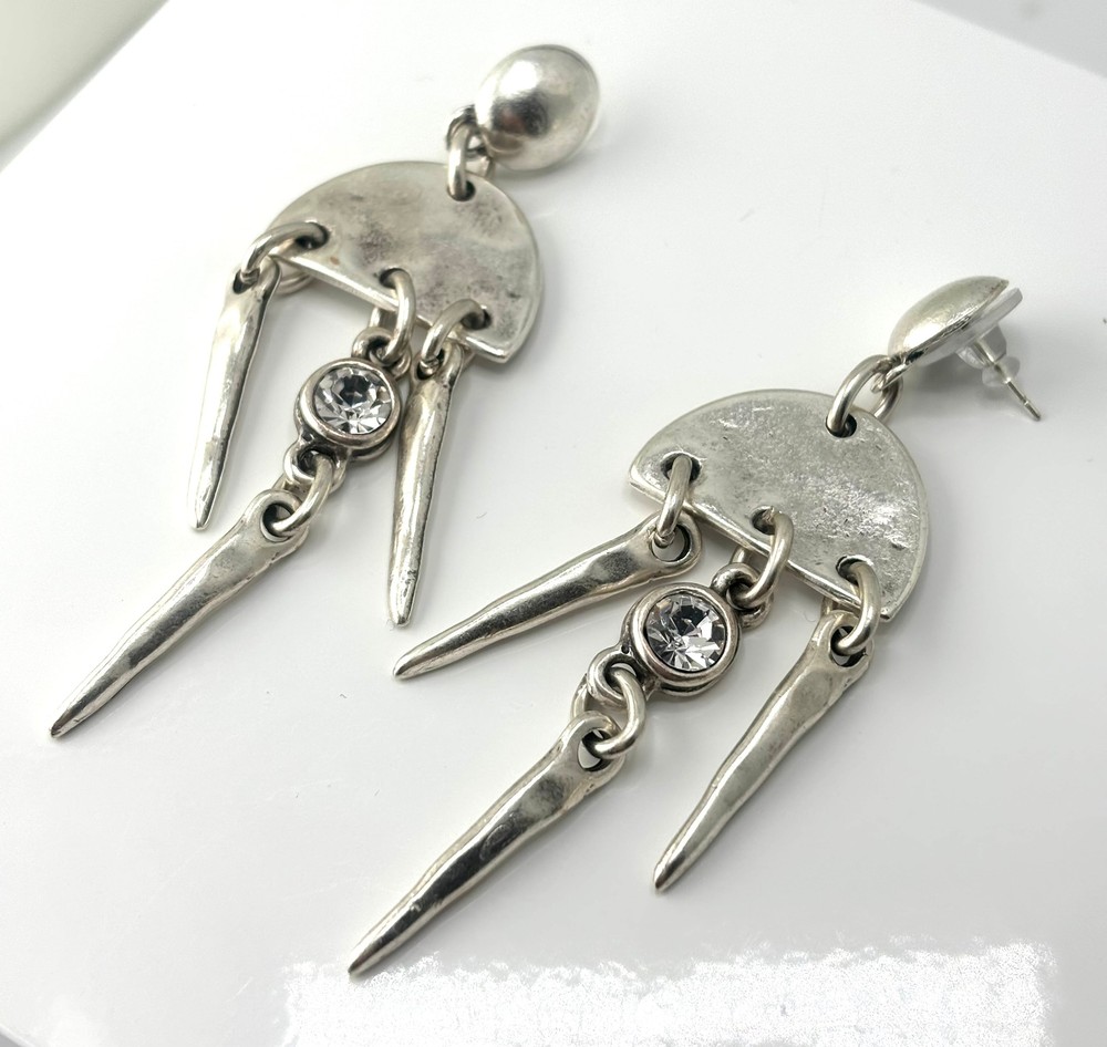 Handmade Pewter Earrings - 1835