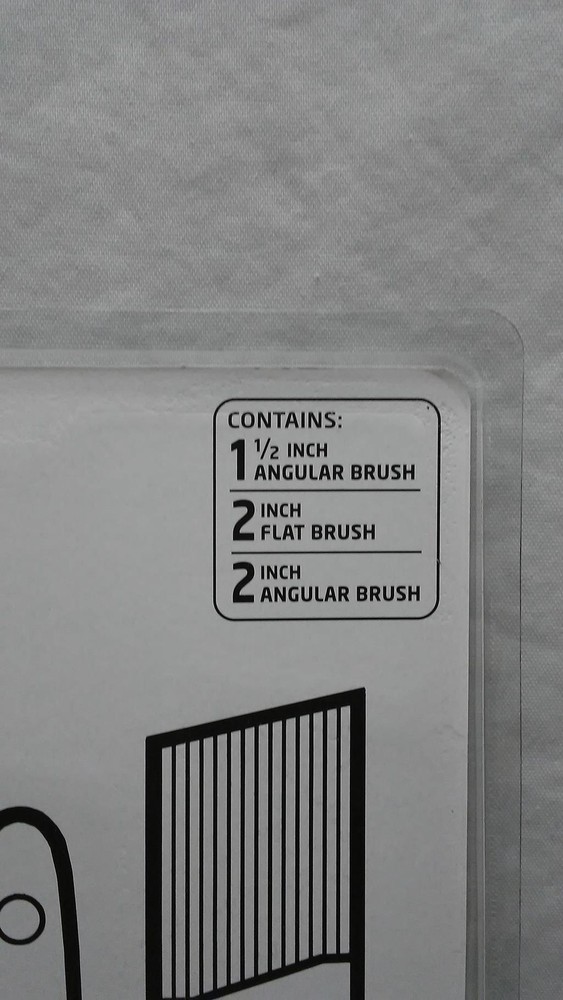 Amazon Basics Master Pro Paint Brush Set Wood Handle - 3 Sized Brushes