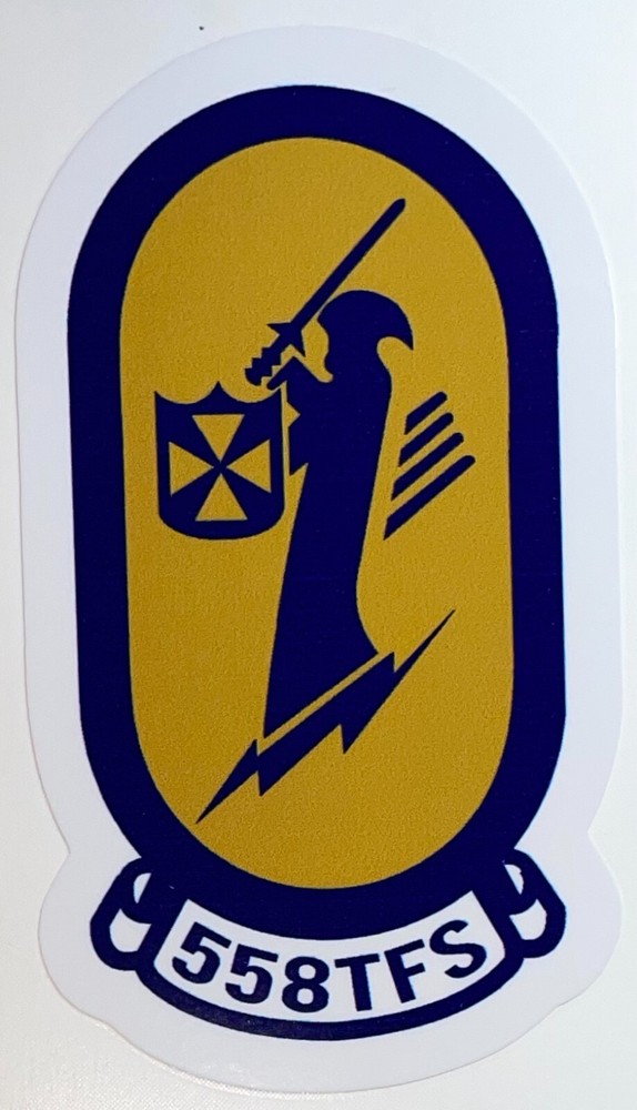 USAF 558th TFS Fighter Training Squadron Sticker Waterproof D145