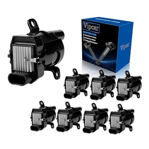 8Pcs Ignition Plug Coil Pack Compatible with Chevy/GMC 1999-2007