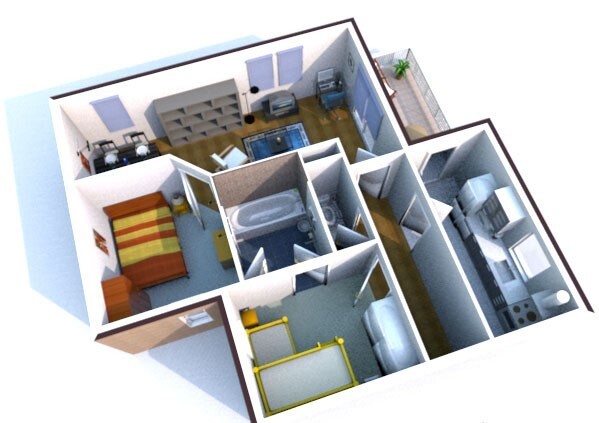 3D CD Home Design 3D Graphic-Interior Design CAD Architect Software-Windows Mac