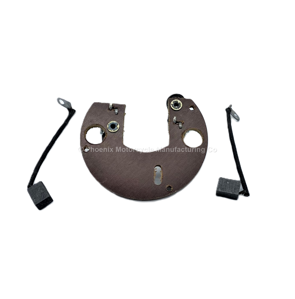 LUCAS E3H DYNAMO BRUSH INSULATING PLATE INCLUDING BRUSHES - UK SUPPLIED