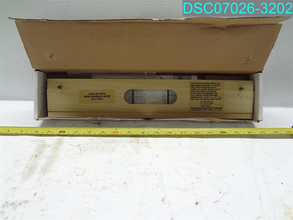 SOSS INVISIBLE HINGE ROUTER GUIDE INSTALLATION TEMPLATE 7033