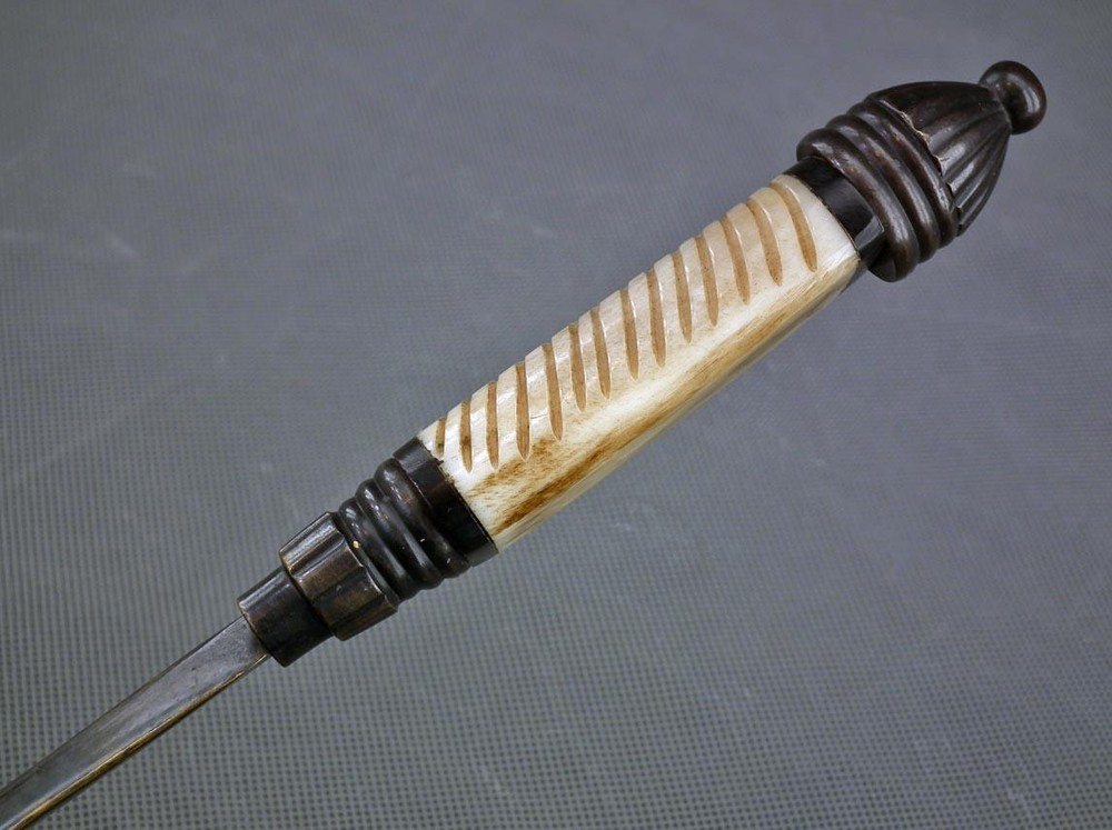 Very Unusual Massive Bronze Stiletto Dagger
