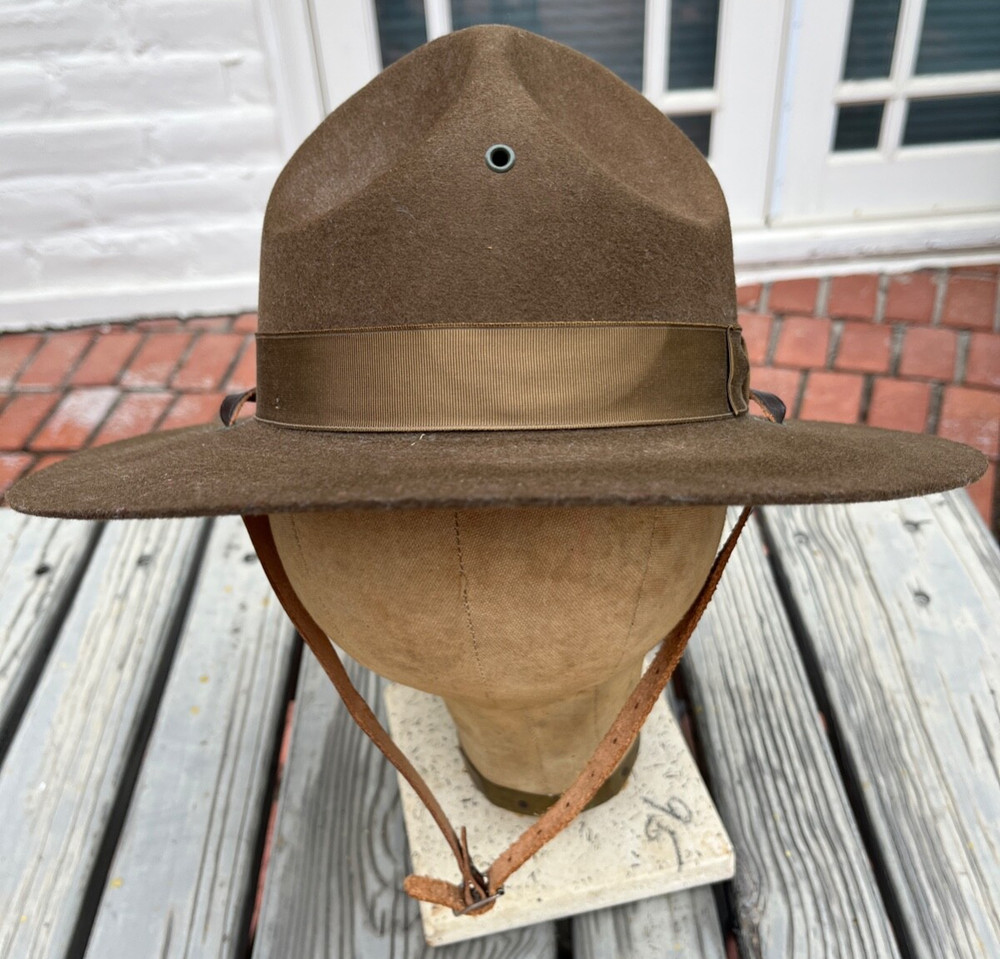 VTG USMC/US MILITARY OFFICERS/DRILL SERGEANT "CAMPAIGN" HAT WPL 5923
