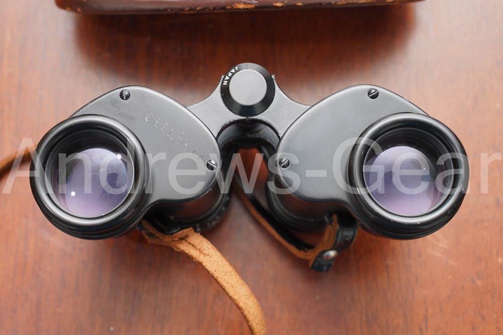 Nikon Compact Binoculars Vintage with Leather Case