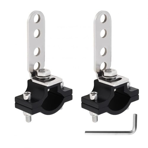 Windance 2pcs Light Bar Bracket Tube Clamp Mount Handlebar Front Fork Bumper