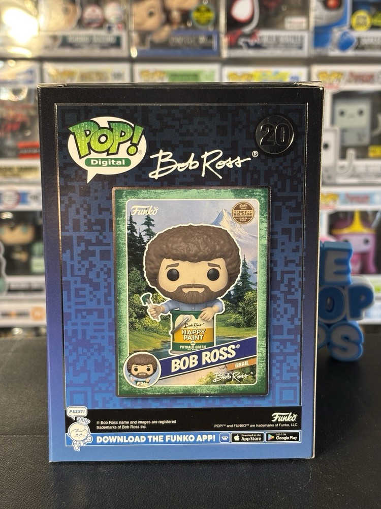 Funko Pop! Bob Ross Paint Can (Digital Pop! Release) MINT w/ Armor