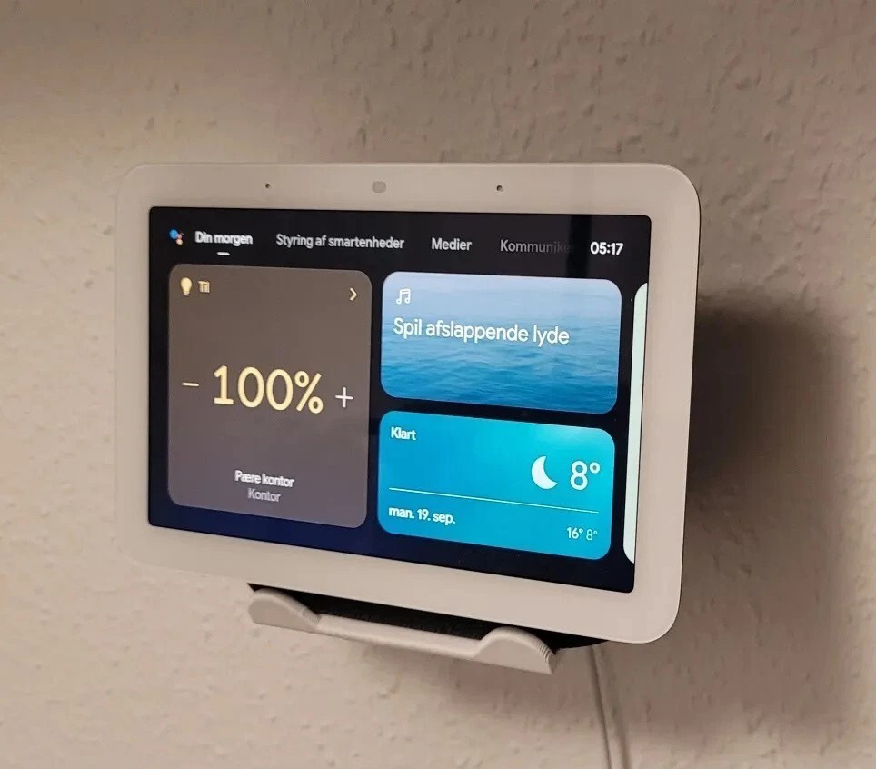 Wall Mount for Google Nest Hub  (Black or White)