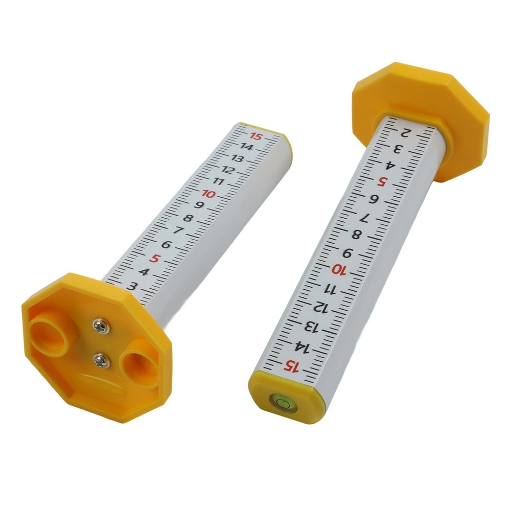 2Pcs Magnetic Base Height Ruler for Precision For Carpentry and Renovation