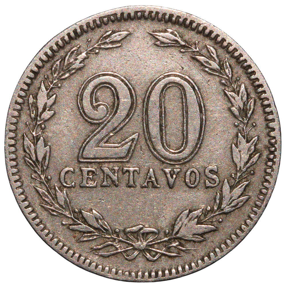 1906 Argentina 20 Centavos Coin – Cupronickel