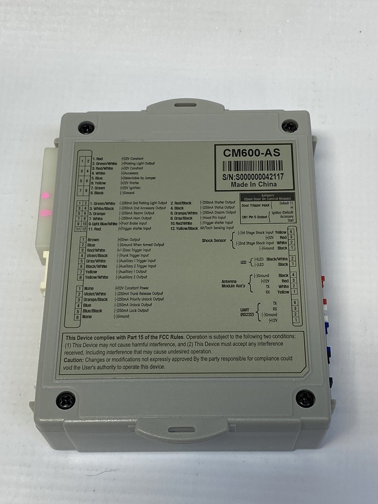 Compustar CS6900-AS Brain+Wires Only (Not Complete) Refurbished