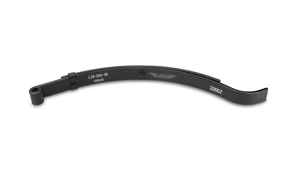 LIBRA Trailer Leaf Spring 2 Leaf Slipper 550lbs Cap for 1100lbs Axle, Set 2