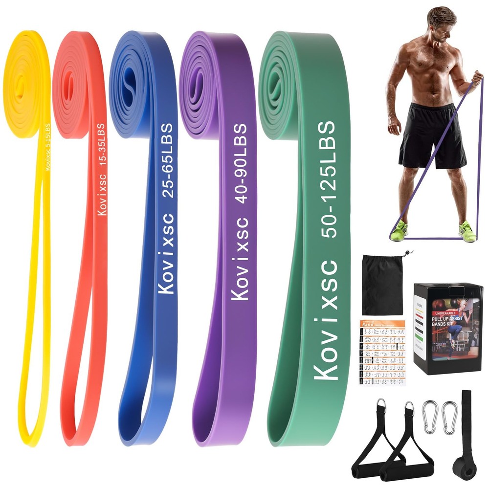 Resistance Bands for Working Out, Pull Up Assistance Bands, Exercise Workout ...