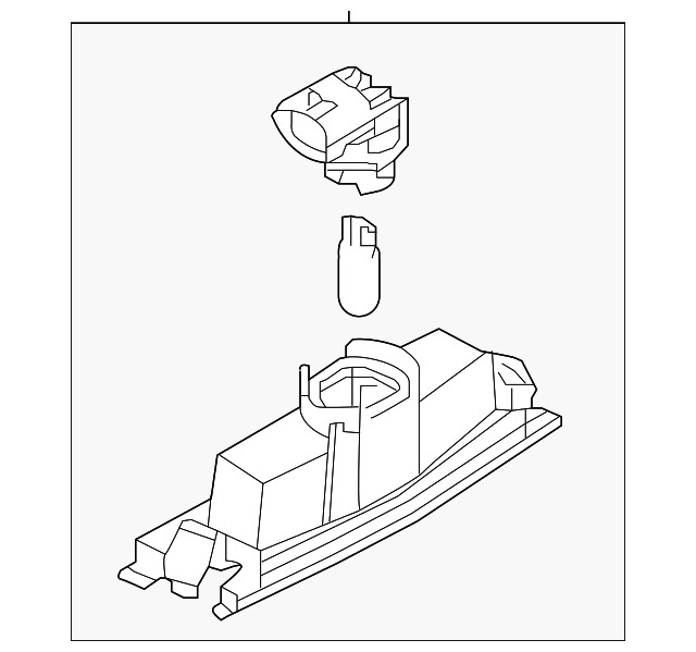 Genuine Mazda License Lamp D50E-51-270