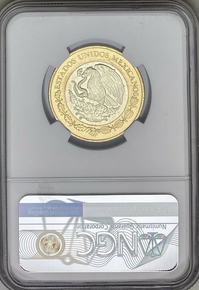 MEXICO 10 PESOS 2018 NGC MS 67