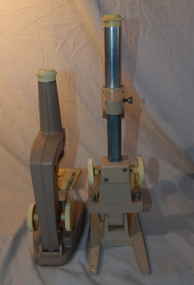 Lot of 2 Vintage Gilbert Microscopes
