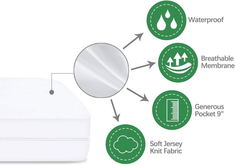 Twin Waterproof Mattress Protector 4 Pack Encasement