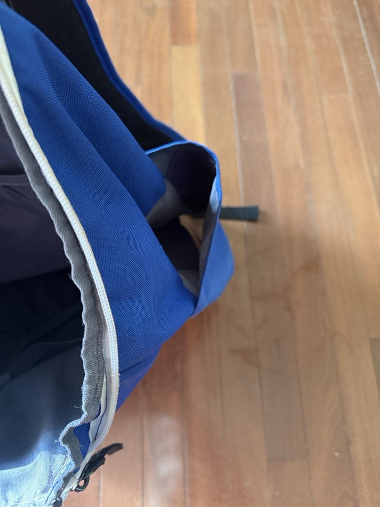 Nike Quad Zip System Blue Baseball Softball Backpack Adjustable Strap Polyester