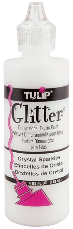 Tulip Dimensional Fabric Paint 4oz Glitter - Crystal Sparkle