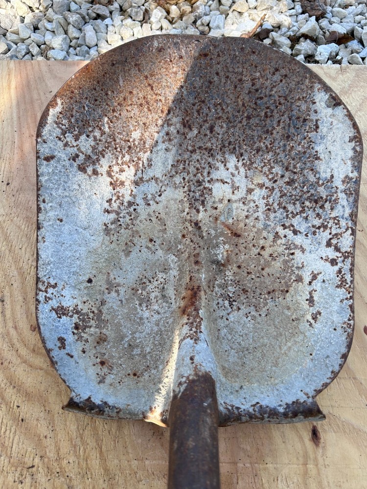 Square Metal Shovel HEAT TREATED no handle Rustic Original Vintage Primitive