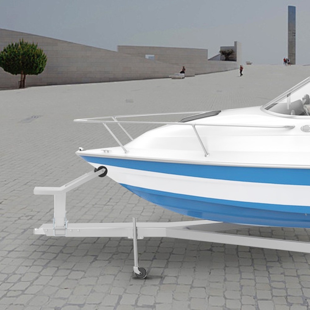 Adjustable Boat Trailer Winch Stand With Rollerdrawbar Compatible Durable Metal