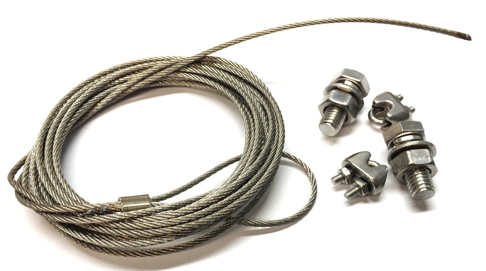 Unbranded Safety Cable Kit for Overhead Mounted Air Circulator NOS