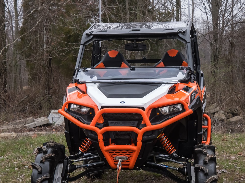 SuperATV Scratch Resistant Flip Down Windshield for Polaris General 1000 (2016+)