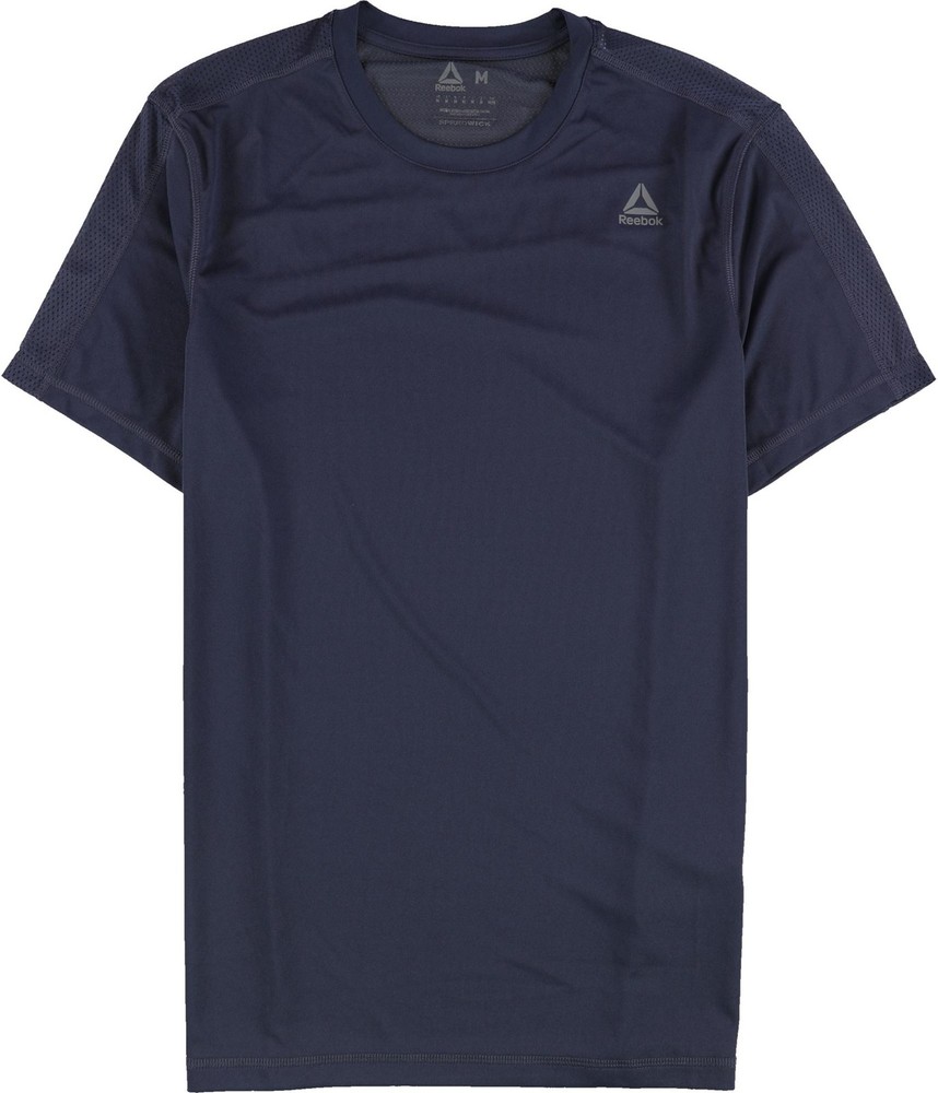 Reebok Mens SpeedWick Basic T-Shirt, Blue, Medium