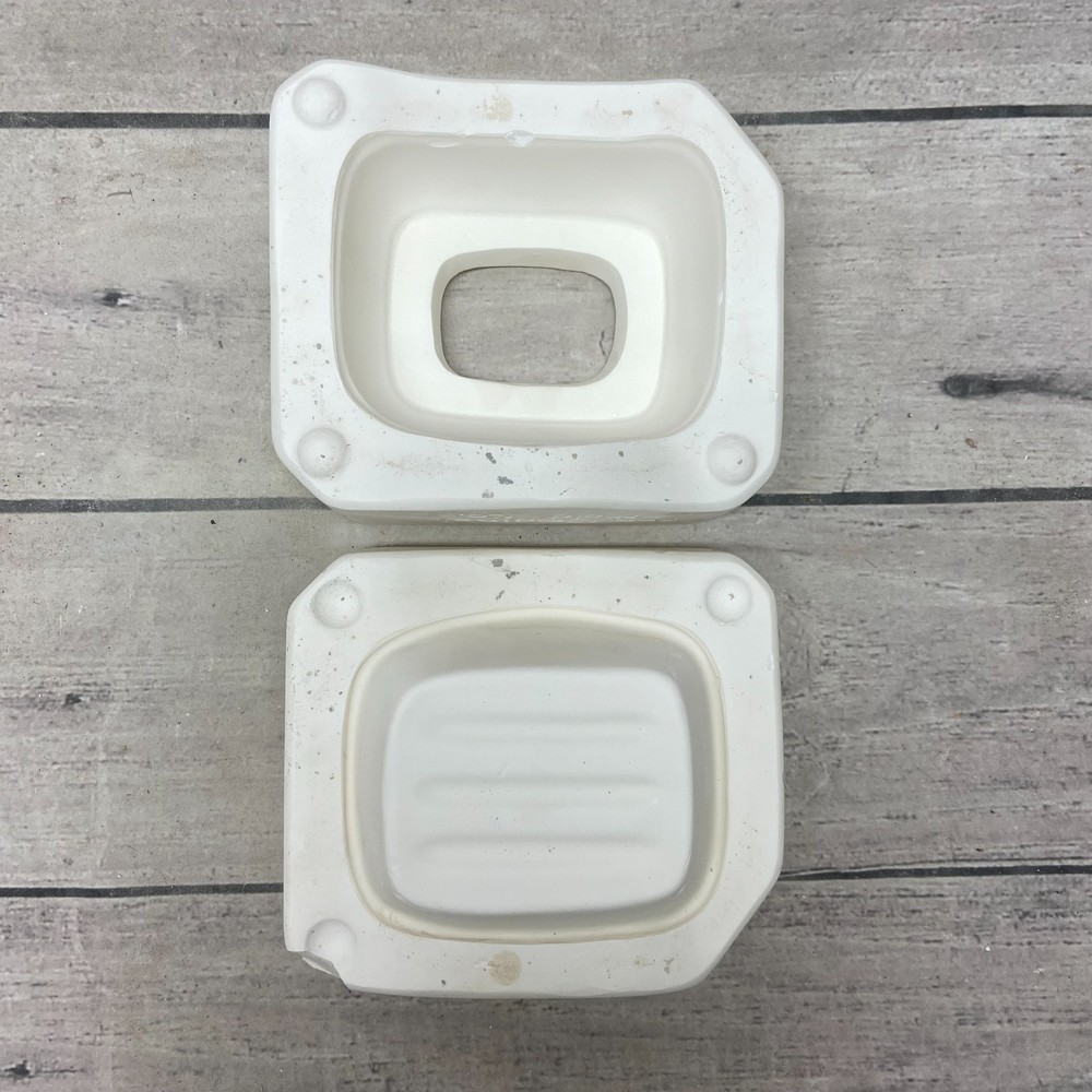 Vintage 1998 Ann Original Ceramic Casting Mold Retro Soap Dish Container #655