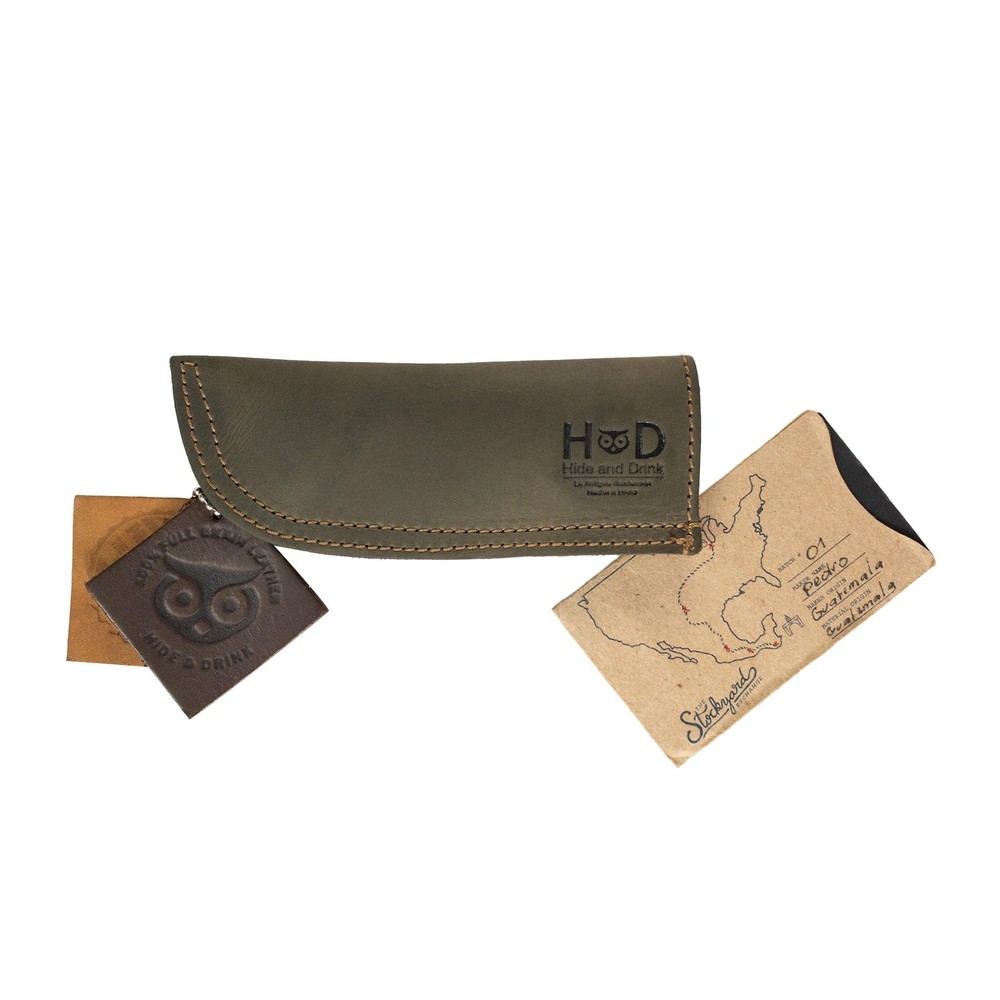 , Full Grain Leather Hot Handle, Cast Iron Protector, Panhandle Potholder, Do...