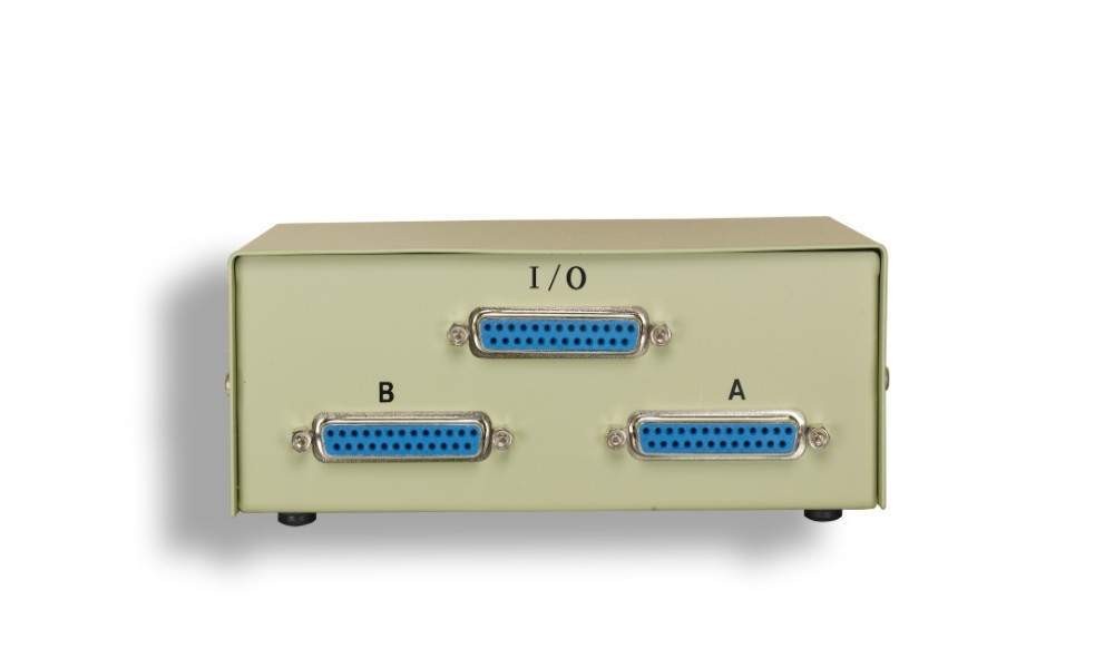 DB25 Switch Box AB Female Rotary Dial Heavy Duty