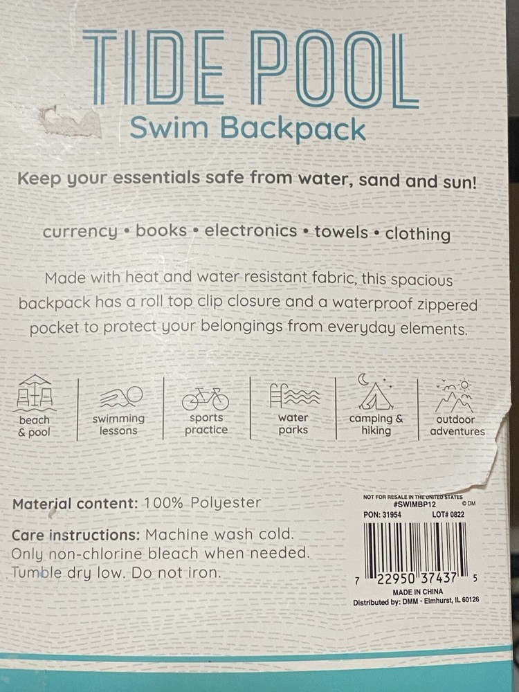 Juice Box Tide Pool Swim Backpack
