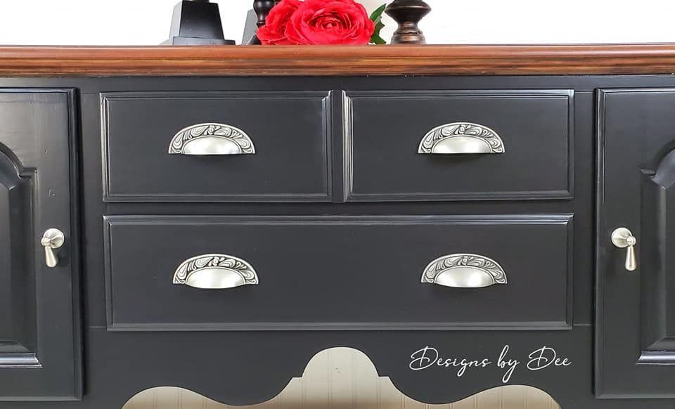 3" Paisley Cup Pull Brushed Satin Pewter