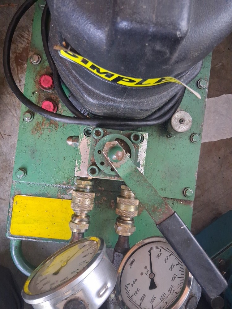 SIMPLEX TYPE 3320F ELECTRIC HYDRAULIC PUMP/ POWER PACK WITH 4-WAY VALVE 110V