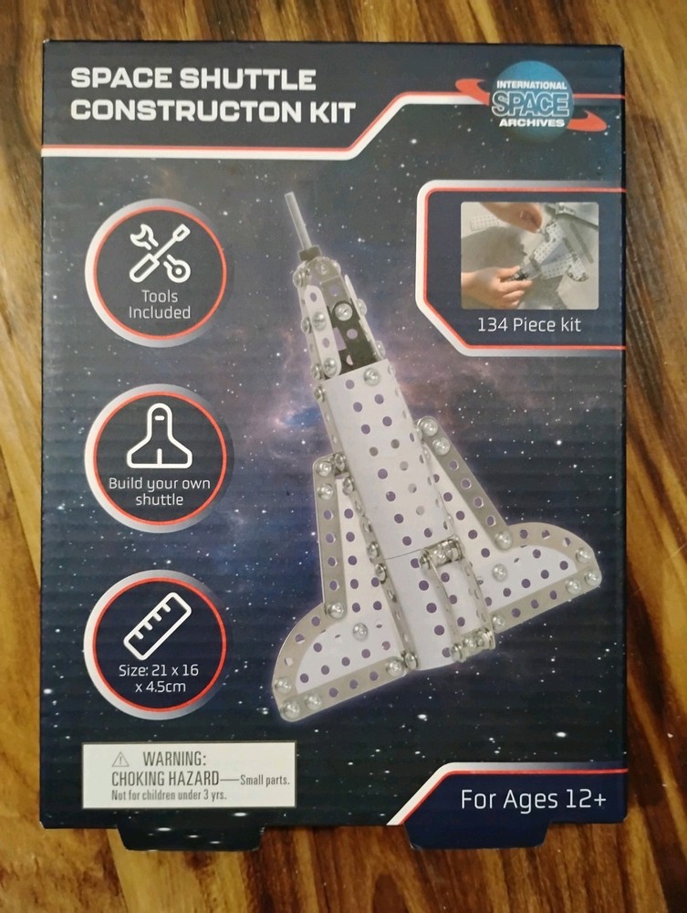 Space Shuttle Construction Kit BUILD YOUR OWN. New Unopened. 134 Pieces