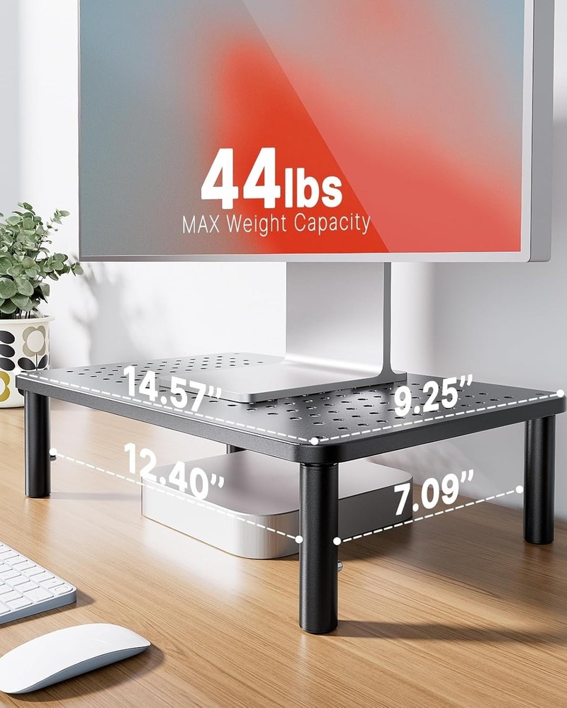 Efficient Desktop Organizer with Anti-Slip Base - Adjustable Height for Comfort