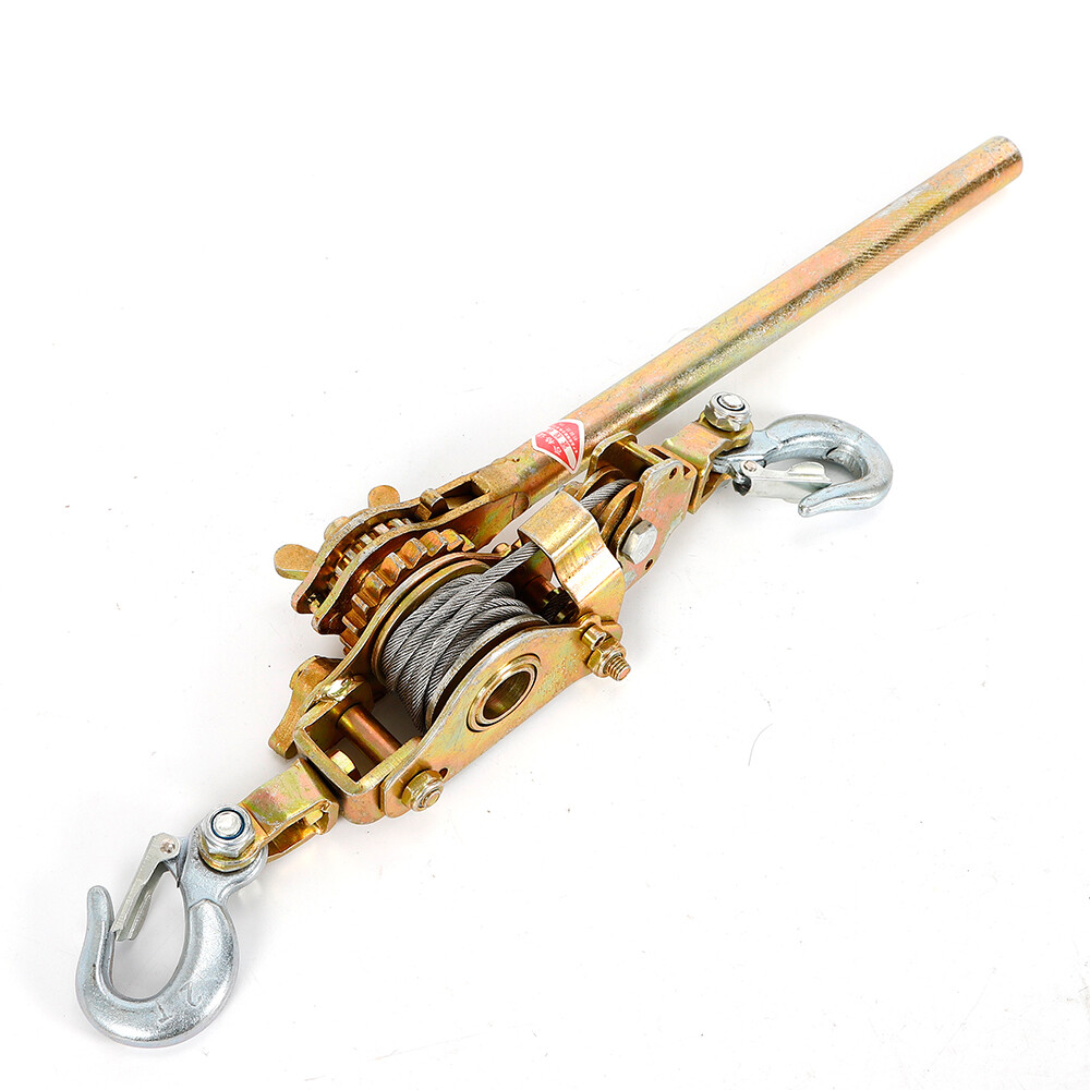 2 Ton Hand Puller Heavy Duty Winch Pull Hoist Come Along Cable Double Hook Cable