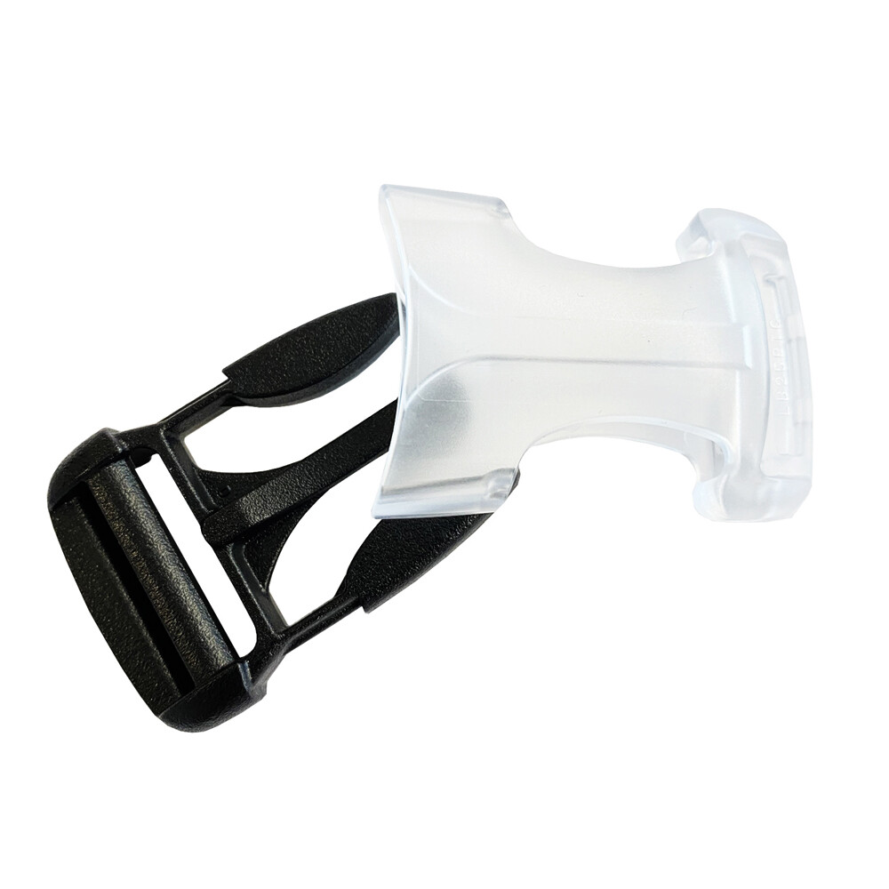 YKK Hammerloc Transparent Socket Side Release Buckles, Tri-glide Slides, Webbing