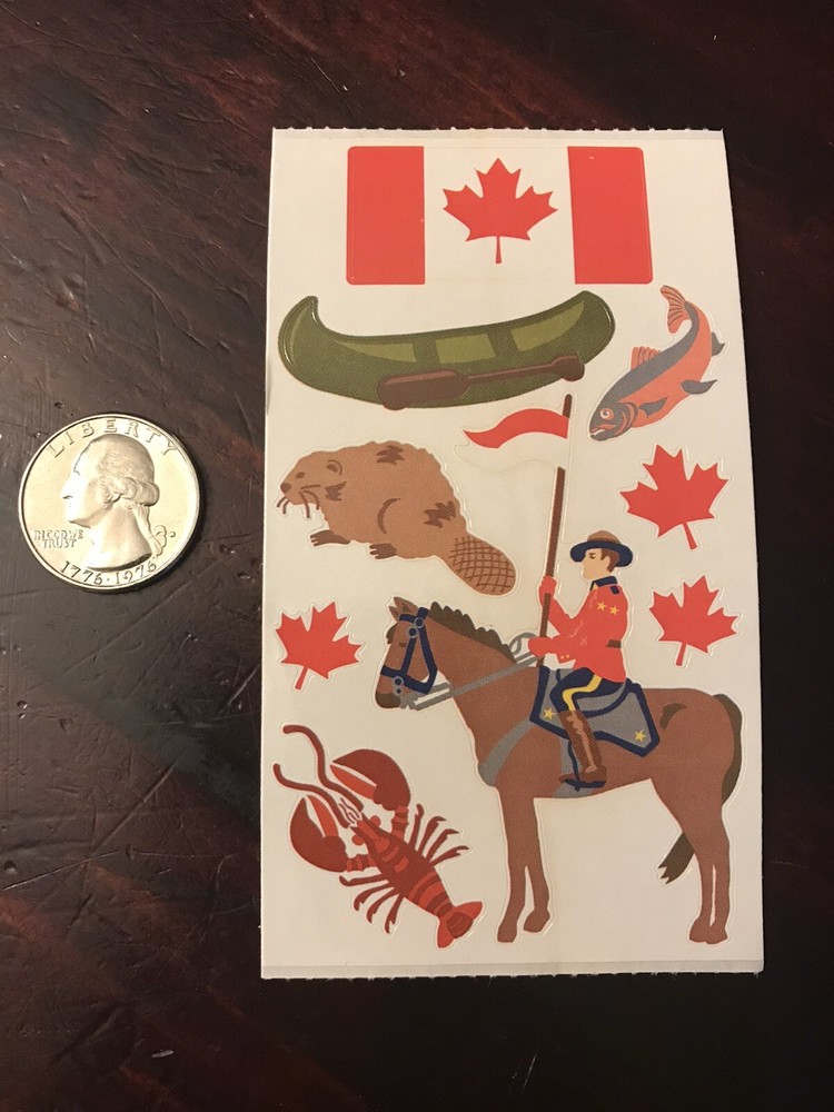 Canada Theme Stickers 10 sheets per