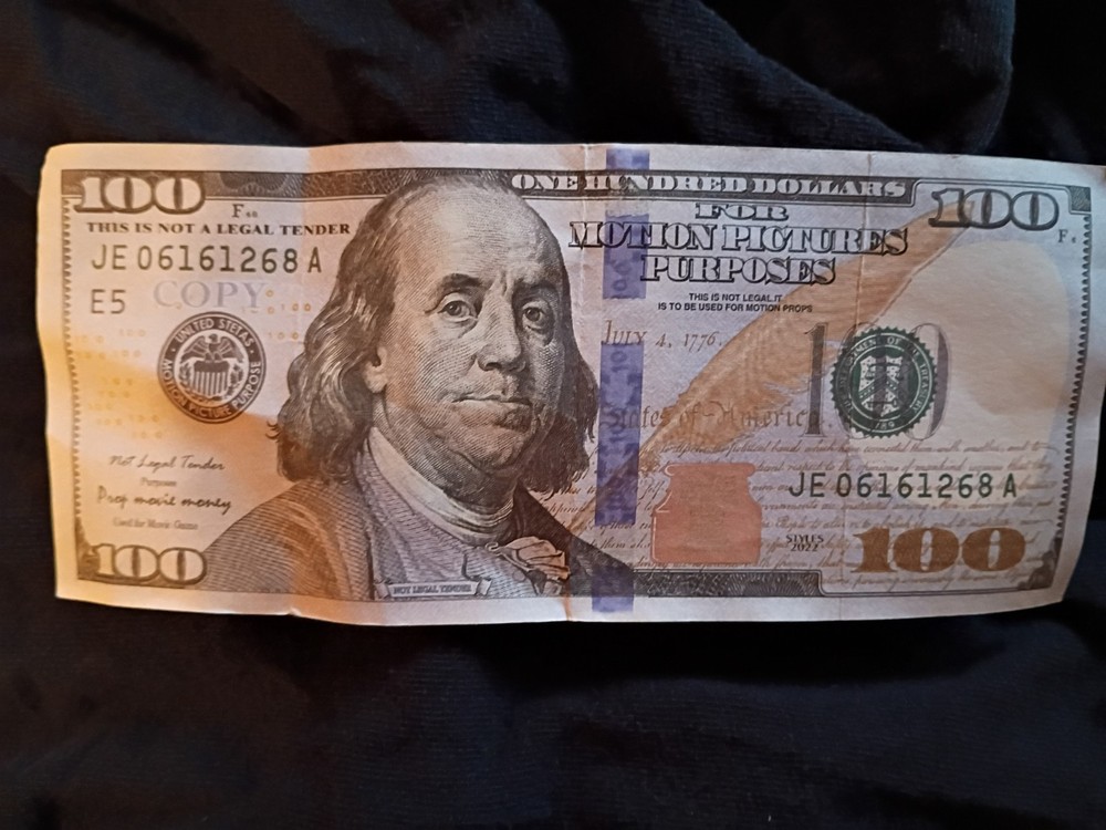 Fake 100 Dollar Bill.