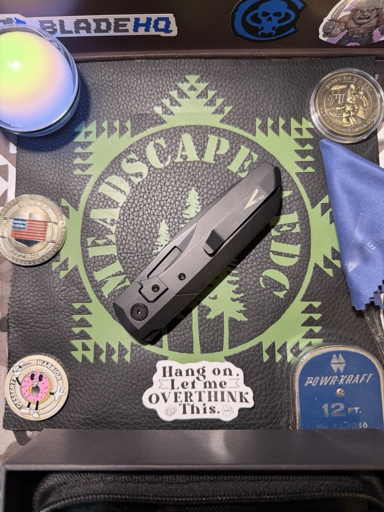 Vero Engineering Synapse XL Blackwashed Titanium Böhler M390 Folding Knife