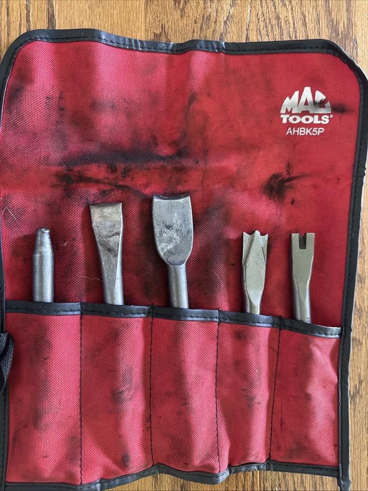 MAC Tools Air Hammer Bit Set AHBK5P 5pc Used NR