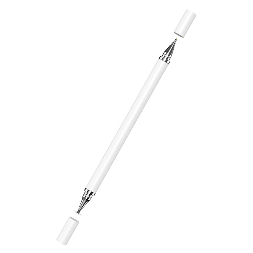 Double-ended Capacitive Touchscreen Pen Ballpoint Pen 2In1 Head Touch Tablet Pen