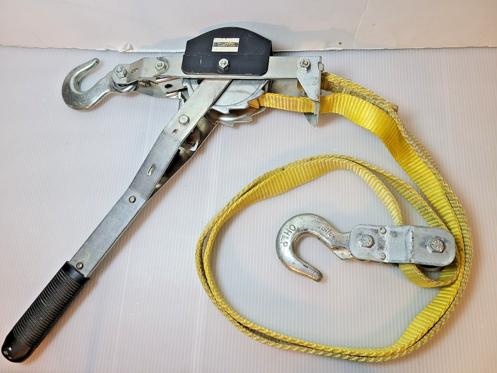 2 Ton Consumer Web Hoist Puller Winch Ratchet TT2-4W 2000 lbs lift/4000 lbs pull